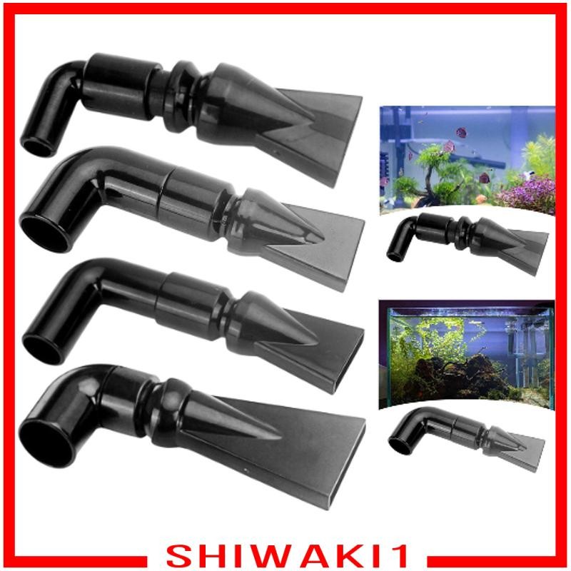 [ชิวากิ1] หัวฉีดตู้ปลาข้อศอกประสิทธิภาพที่มั่นคงแข็งแรง360° ปรับได้สําหรับน้ําจืดและน้ําเกลือข้อต่ออุปกรณ์ปั๊มลมสีดํา