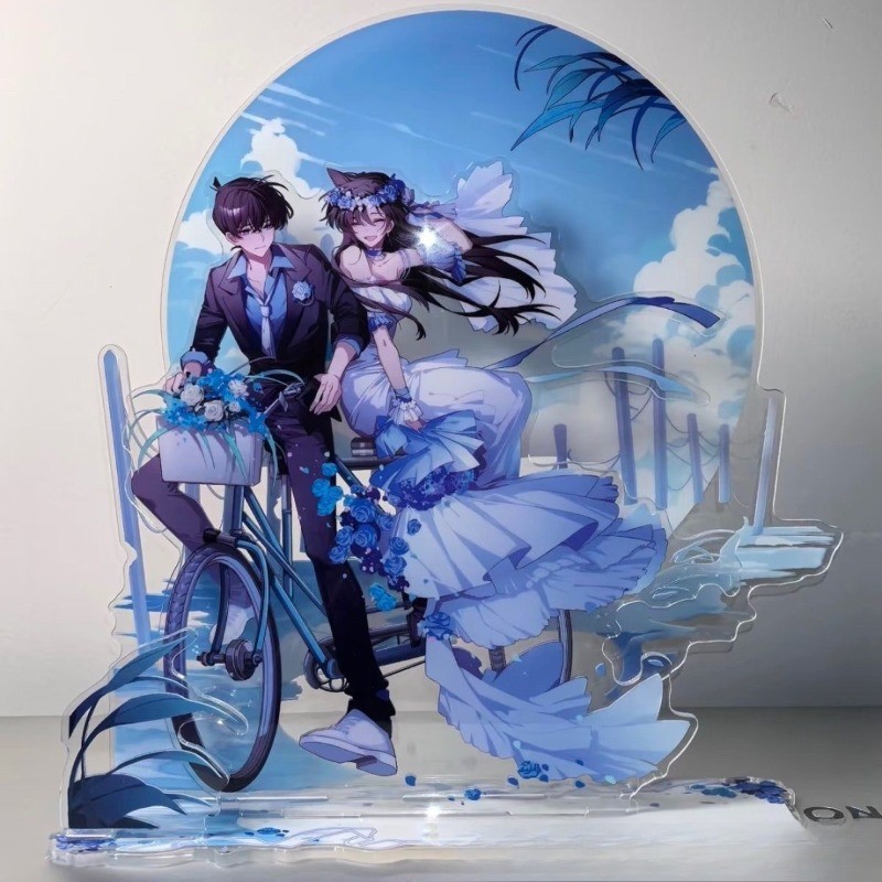Detective Conan Shinichi & Ran Custom Handmade อะคริลิค Standee อะนิเมะตกแต่งโต๊ะคุณภาพสูงของขวัญสะส