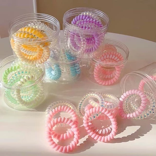 COD-ในไทย💖ห่วงสปริงเก็บผม สีแคนดี้ น่ารักหวาน สไตล์เกาหลี นักเรียนสำหรับผู้หญิง เครื่องประดับผมแฟชั่น ความยืดหยุ่นสูง-Kr
