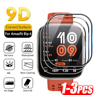 1-3PCS Amazfit Bip Max 6 3D หน้าจอโค้ง Protector สําหรับ Amazfit Bip6 สมาร์ทนาฬิกาป้องกันฟิล์มอุปกรณ์เสริม