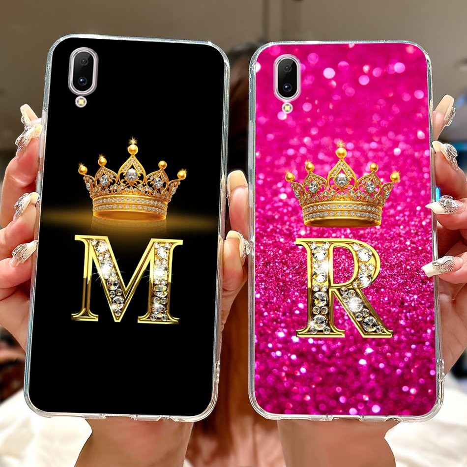 สําหรับ Vivo Y97 V1813A V1813T แฟชั่นมงกุฎเริ่มต้นคู่เคสโทรศัพท์ Vivo Y97 Y 97 ซิลิโคนอ่อนนุ่ม TPU ป