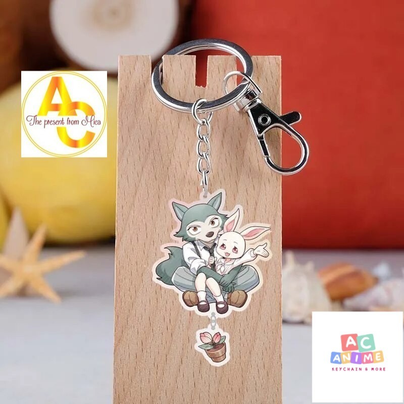 อะนิเมะ BEASTARS Legosi ฤดูใบไม้ผลิ Haru สัตว์ World พวงกุญแจ c04 กระเป๋าเป้สะพายหลังอุปกรณ์ตกแต่ง