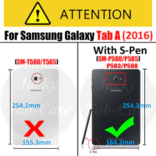 SAMSUNG สําหรับSamsung Galaxy Tab A (2016) พร้อมปากกาSรุ่นSM-P585Y SM-P580 Magnetic Flipป้องกันกรณีP580 P583 P585 P588C Slimน้ําหนักเบาหนังฝาครอบ