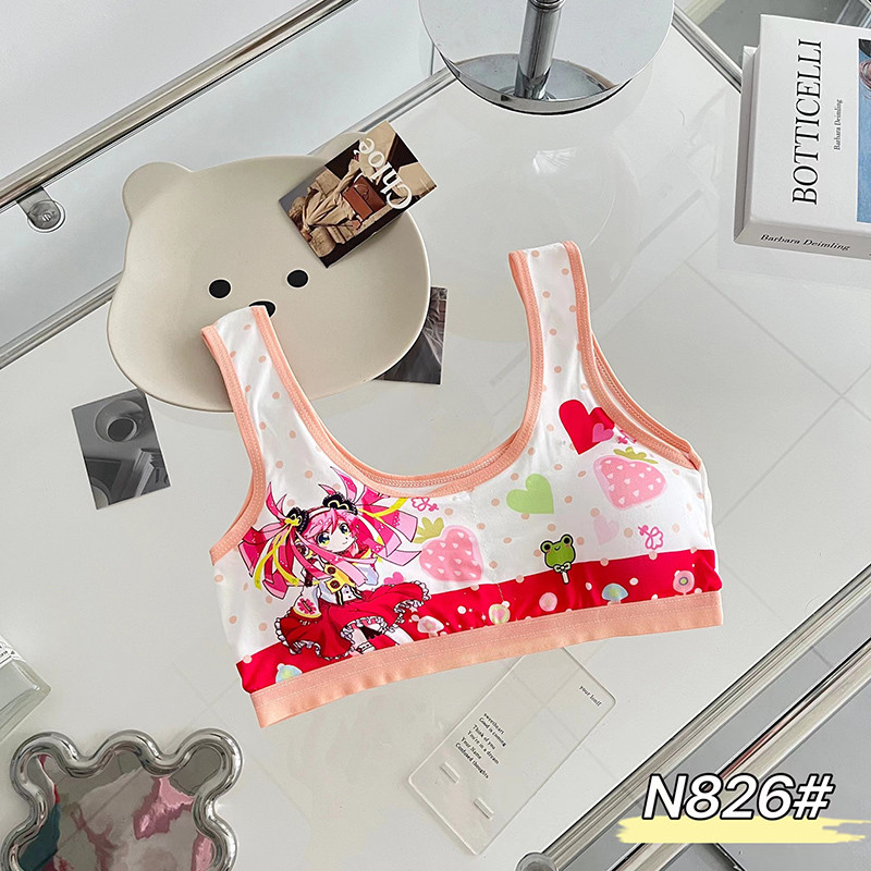 NK_HOME1 ชุดชั้นในเด็กอายุ ชุดชั้นในเด็กผู้หญิงบราฟองน้ำผ้านิ่มใส่สบาย 8-16 ปีรอบอก 20-34 นิ้ว sport bras NO.N826
