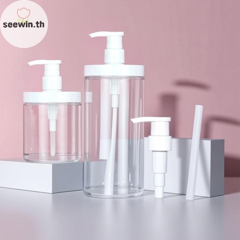 Seewin PET โลชั่นปั๊มขวดขนาดใหญ่ความจุแชมพูเปล่า Sub-bottling พลาสติกหัวปั๊มฝักบัวเครื่องสําอางคอนเทนเนอร์อุปกรณ์เสริมการเดินทาง th