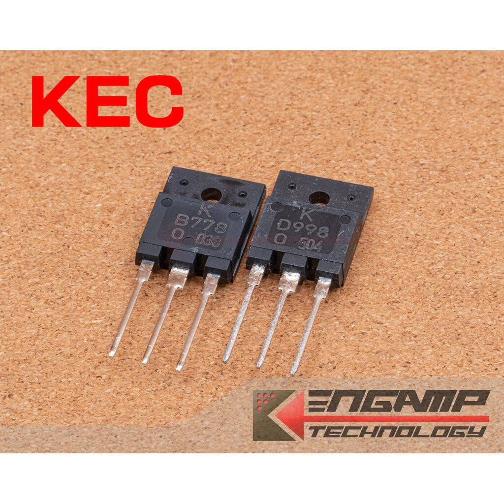 (1คู่) [TR] KTB778 + KTD998 KEC PNP+NPN 10A 120V 50W