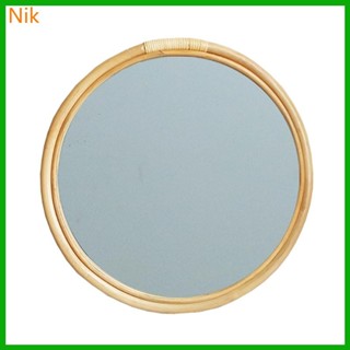 บ.ลค.ต.ศ. หวายวงกลมกระจกติดผนัง 16 นิ้วรอบกระจกแต่งตัวกระจกแ…