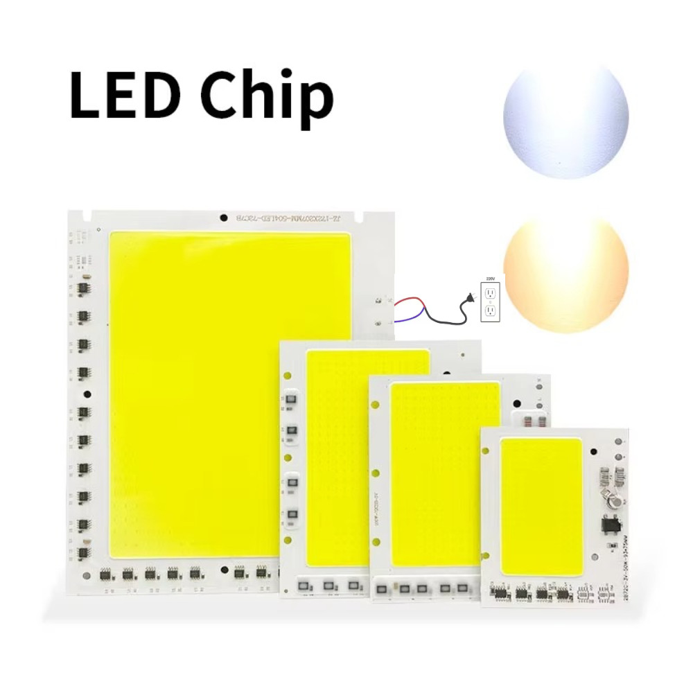 50w 100W 150W 200W LED COB ชิป AC200-240V สมาร์ท IC ไม่จําเป็นต้องไดร์เวอร์ LED โคมไฟสําหรับน้ําท่วมสปอตไลท์ DIY ชิป LED COB Linear แหล่งกําเนิดแสง