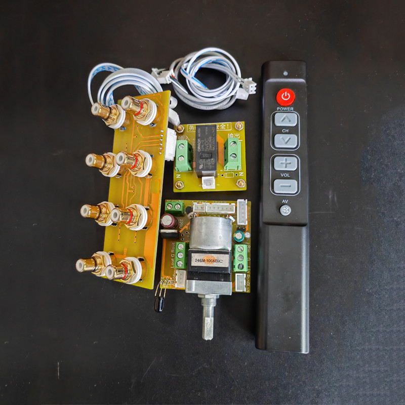 ​​ไฮไฟอินฟราเรดรีโมทคอนโทรลปริมาณ Potentiometer 4-in-1-out เสียงสลับสวิทช์บอร์ดตัวเลือกสัญญาณบอร์ดญี่ปุ่น ALPS 50K