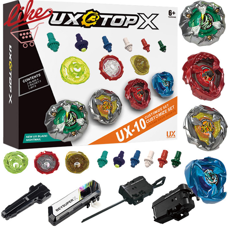Beyblade X UX-10 Knight Mail ที่กําหนดเองชุด Beyblade Xtreme พร้อม Launcher Led Grip ชุดสําหรับ Beyb