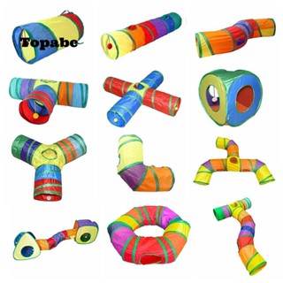 สูงสุด แมวอุโมงค์หลอด,ที่มีสีสันระบายอากาศแมวรัง,แบบพกพาพับก…