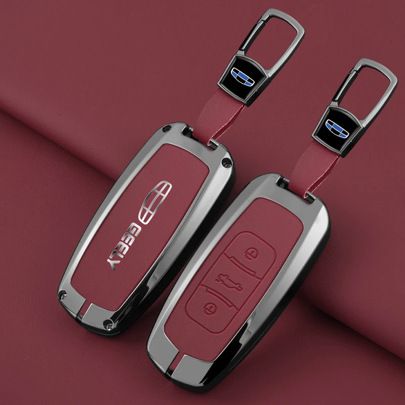 Zinc Alloy Car Key Case Cover Shell For Geely Emgrand X7 GS GX3 GT GC9 EC7 GC715 EC718 Englon SC3 At