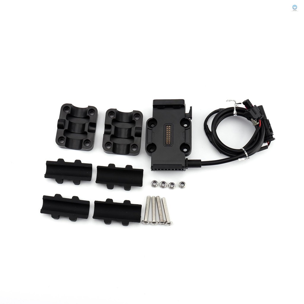 Universal Power Base, โทรศัพท์นําทาง Bracket แหล่งจ่ายไฟไร้สาย Charing 12 มม./22 มม.ฐานบาร์ม้วนสําหรับ BMW R1250GS ADV R1200GS S1000XR