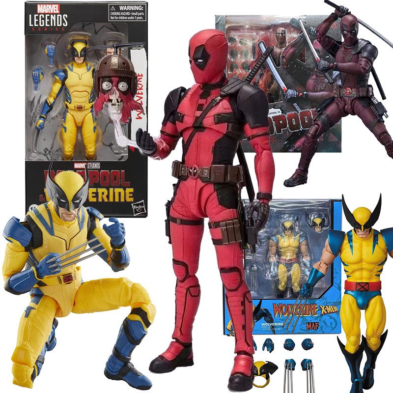 CT Toys Deadpool & Wolverine Movable Joint Model SHF Deadpool Action Figurines
