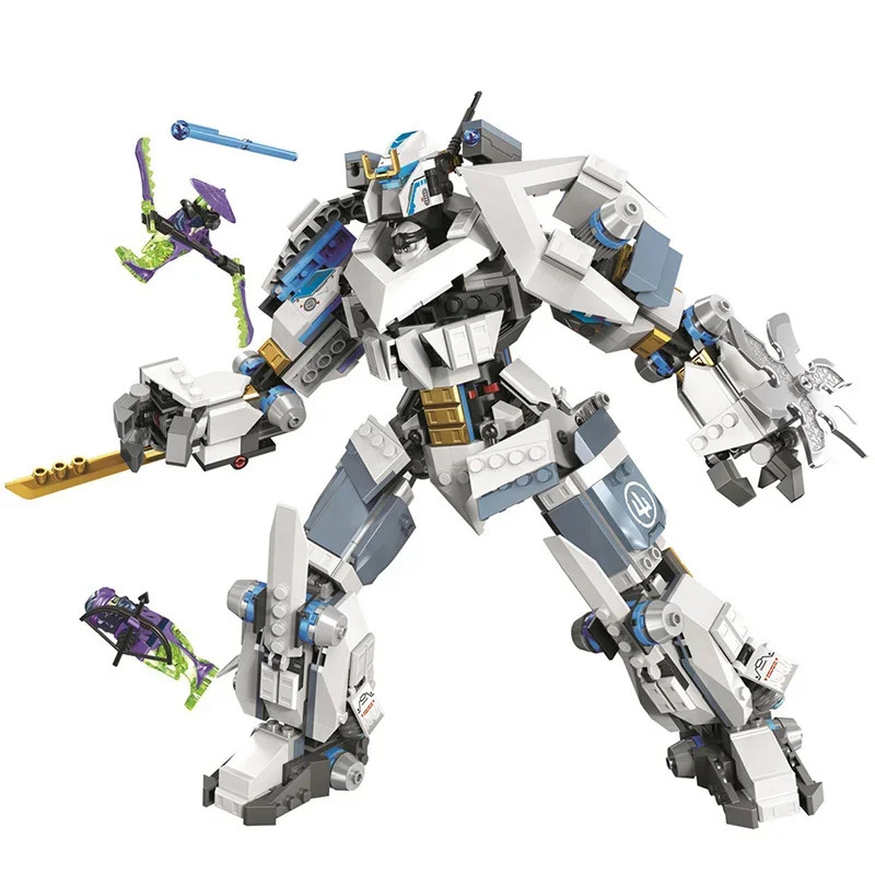 ร้อนของเล่น 781PCS LEGACY Series Zanes Titan Mech Battle Building Blocks 71738 เทคนิคอิฐ 5 ตัวเลขสํา