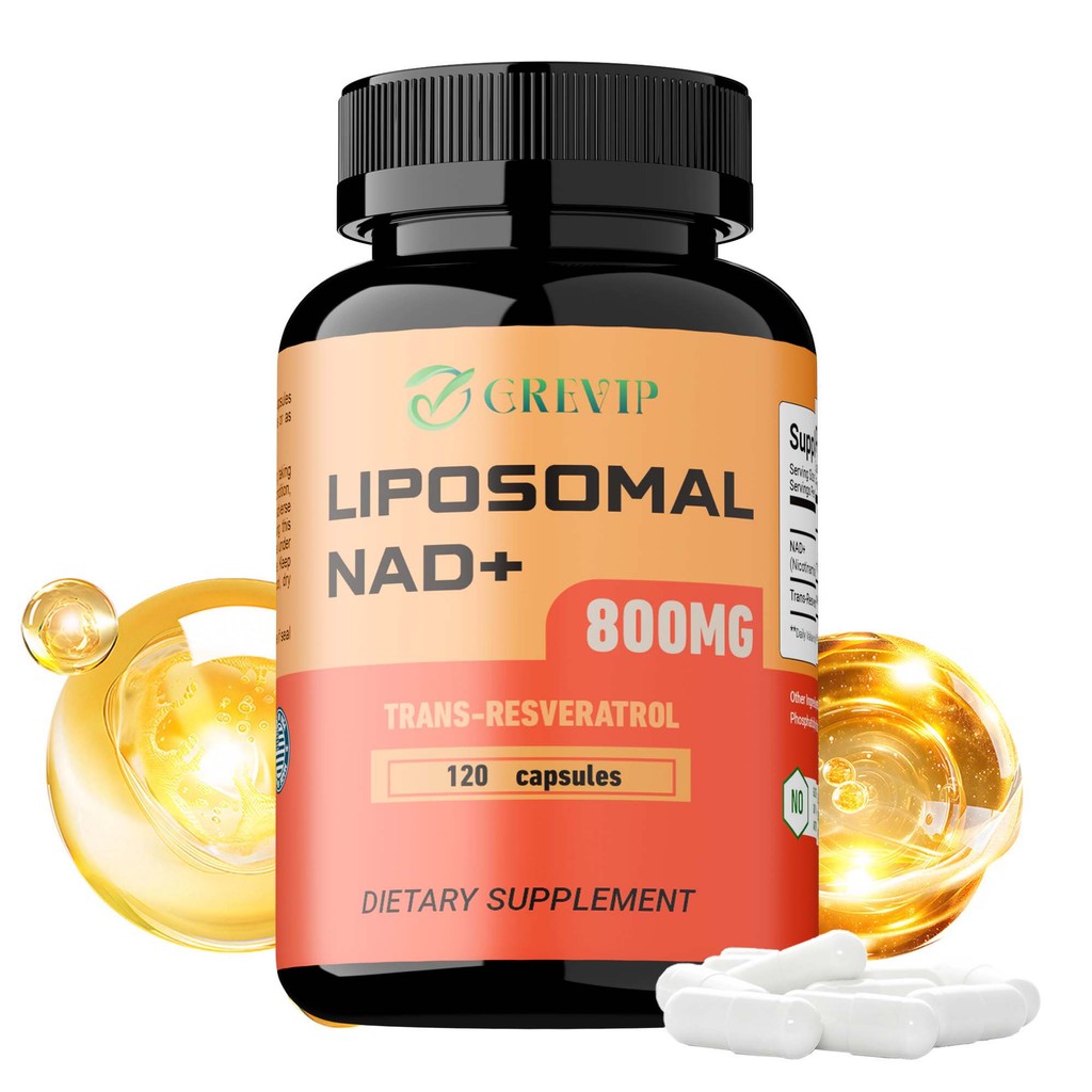 แคปซูลอาหารเสริม Liposomal NAD+ - มีการปรับสภาพทรานส์ - สารต้านอนุมูลอิสระอันทรงพลัง - ไม่ใช่จีเอ็มโอ สูตรมังสวิรัติ