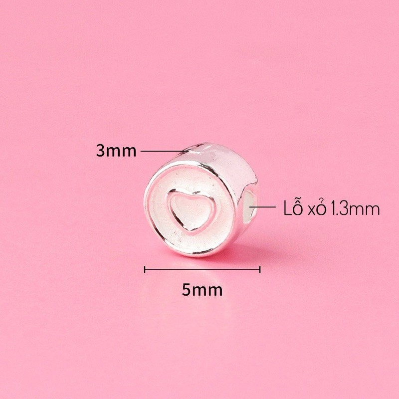 925 Silver Charm LOTUS CHARM Sweet Heart LT104 [เงินแท้]