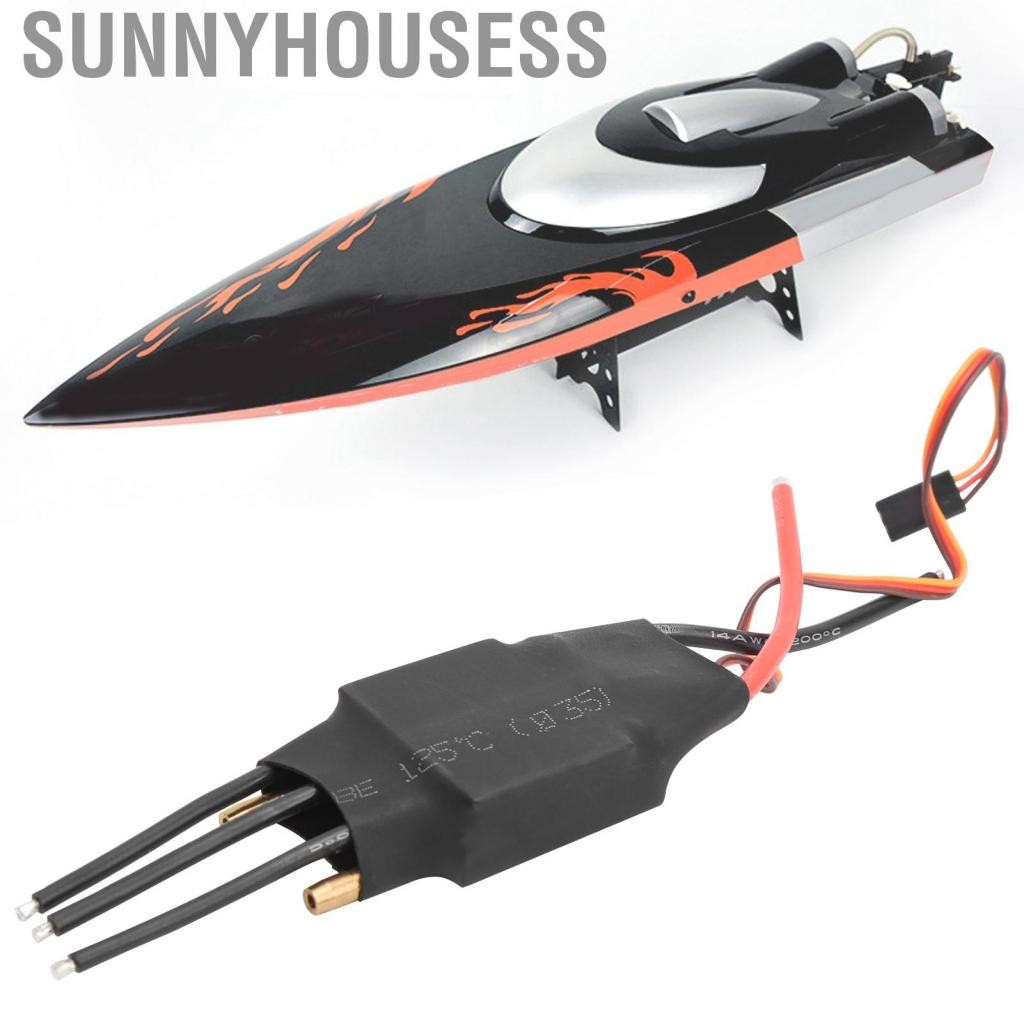 Sunnyhousess 01 ESC ตัวควบคุมความเร็วไฟฟ้ามืออาชีพแบบไร้แปรงสำหรับรุ่น RC Boat Air รุ่น