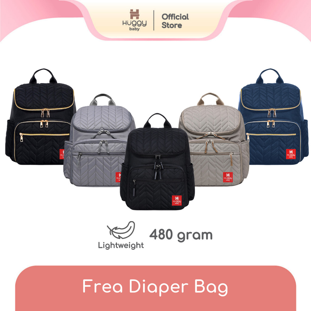 Huggy Baby BAG06 FREA Diaper Bag Backpack Premium | กระเป๋าผ้าอ้อมเด็ก