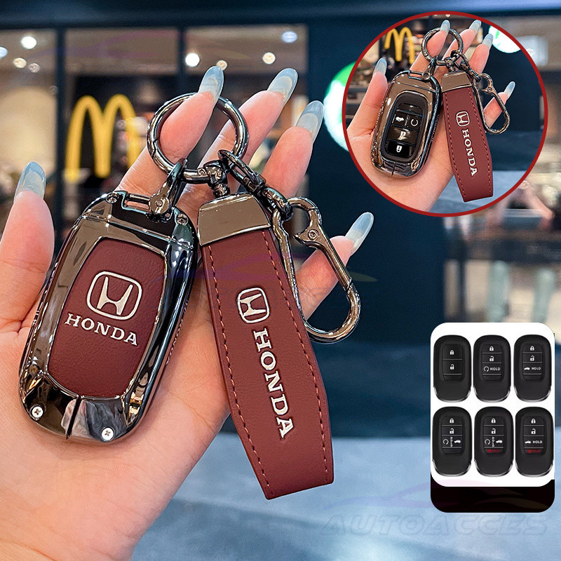 ที่เก็บกุญแจรีโมทรถยนต์สำหรับ Honda HRV 2022-2025 Civic RS CRV HRV Vezel Accord ฝาครอบกุญแจรีโมทพวงก