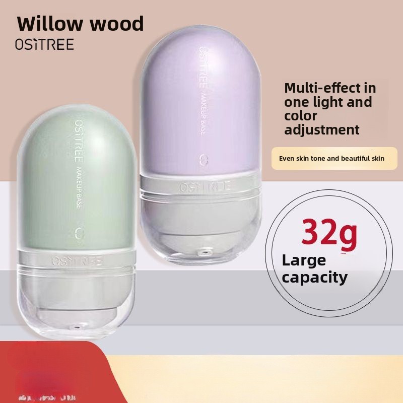 OSITREE Willow Silk Wood Color Change Isolation Cream Prepare Purple Liquid Foundation