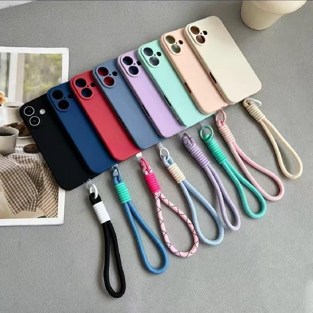 Samsung Galaxy A03S A03 Core A04 A04E A05 A05S A06 A07 A17 A16 A15 A14 A13 A12 A11 A10 A10S ใหม่ Anti Fouling ซิลิโคนนุ่มเคสโทรศัพท์ + สายรัดข้อมือโทรศัพท์เชือก + สายรัดข้อมือ - รูปที่ 4