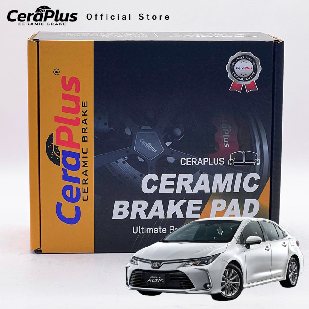 ผ้าเบรค CeraPlus Toyota Altis 2019-on ผ้าเบรคเซรามิค