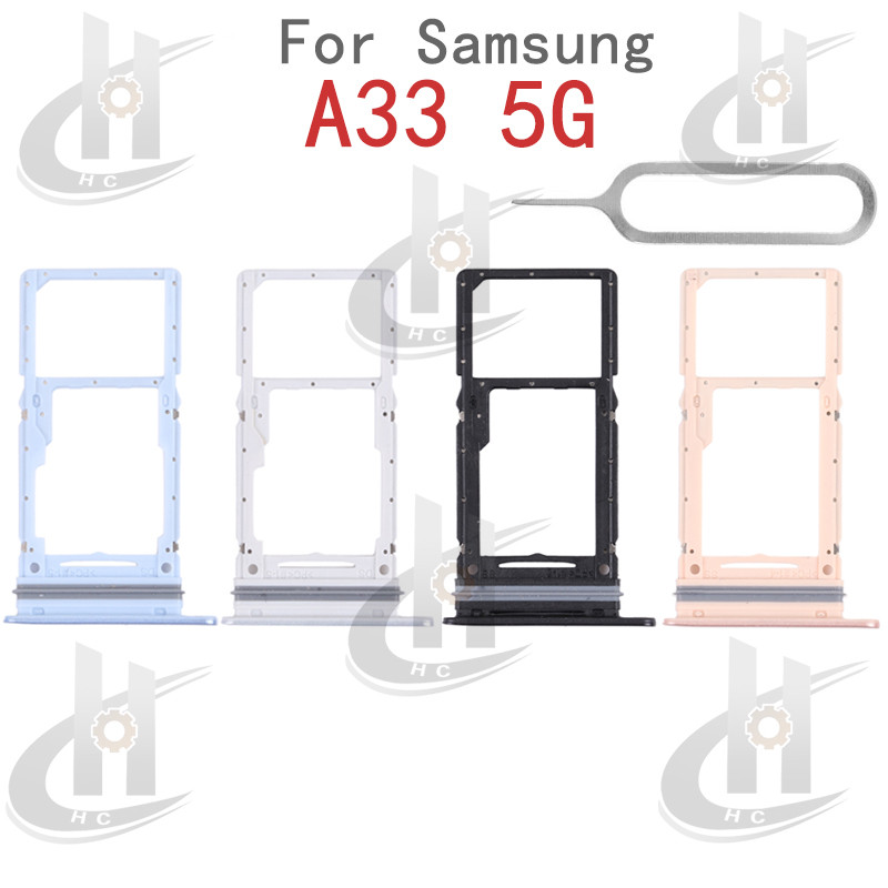 สําหรับ Samsung Galaxy A33 5G sim Slot ผู้ถือผู้ถือบัตร Reader SD Slot อะแดปเตอร์อะไหล่