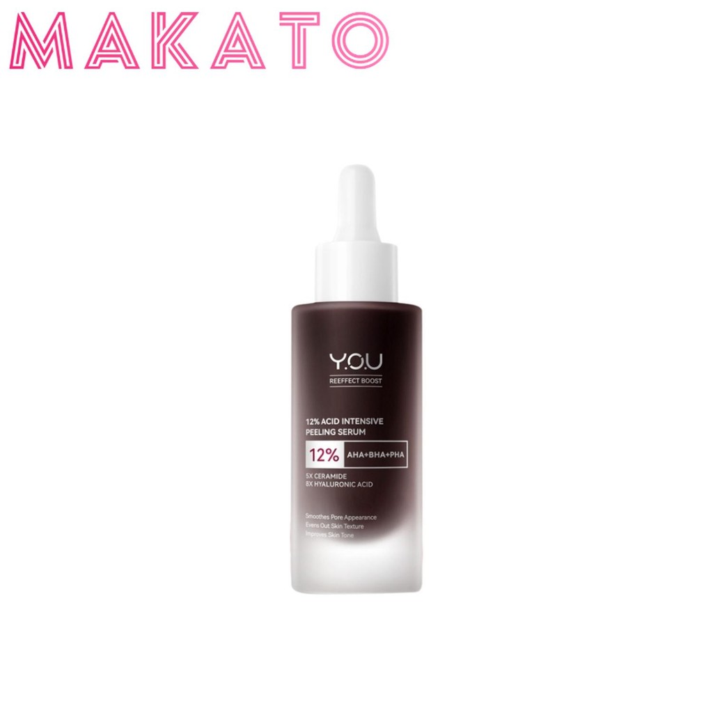 YOU 12% Acid Intensive Serum 30ml วายโอยู เซรั่ม AHA BHA เนื้อสัมผัสบางเบา เซรั่มแดง