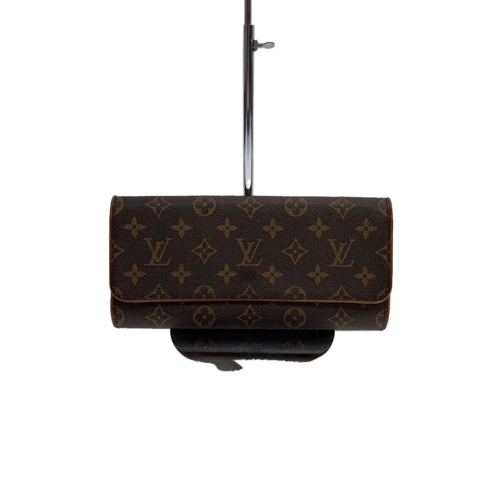 Louis VUITTON Canvas กระเป๋าสะพาย PVC สีน้ําตาล Pochette Twin GM_Monogram Canvas_BRW BRW Monogram ส่