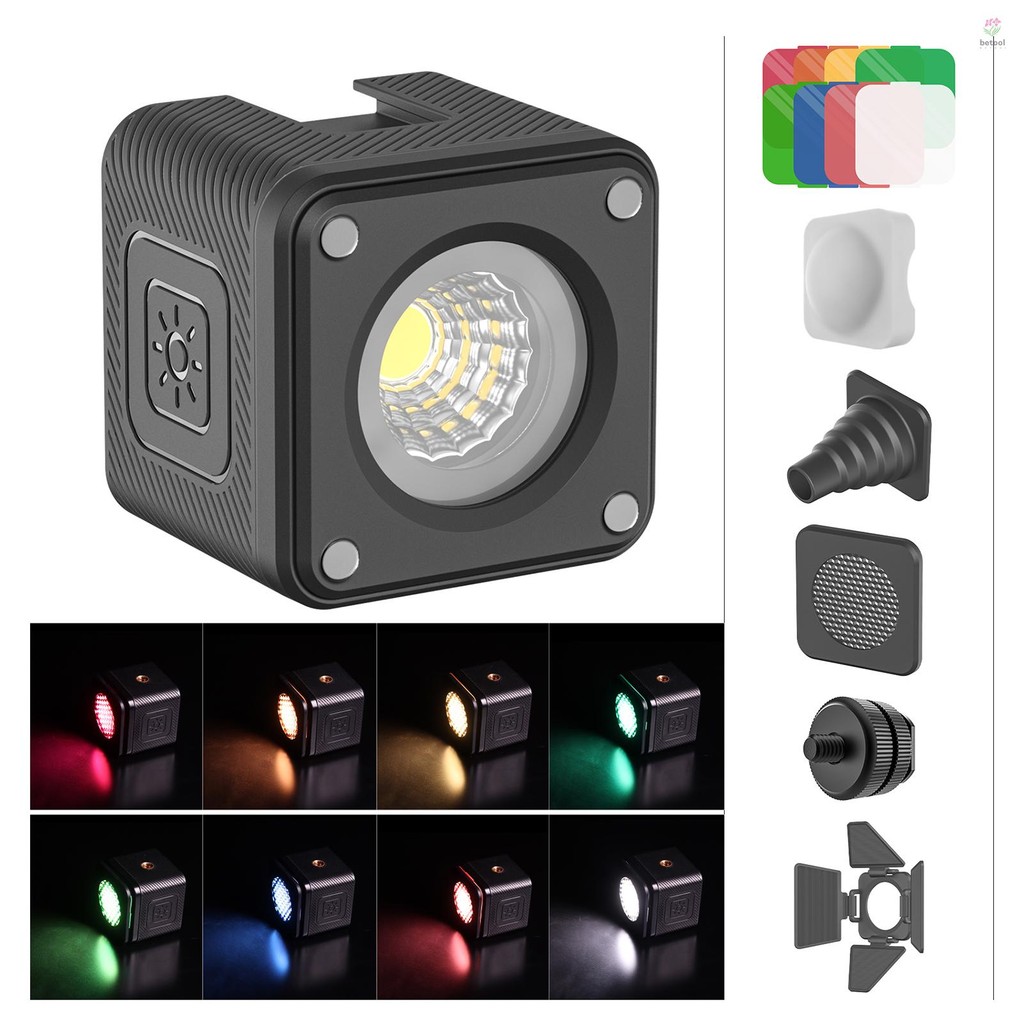 Ulanzi น่ารัก Lite L2 COB ดําน้ําเติมแสง Mini IP68 กันน้ํา LED Video Light 5500K 4 ระดับความสว่างแบตเตอรี่ในตัวรองเท้าเย็น Mount แม่เหล็กกลับออกแบบด้วยซิลิโคนกระจาย