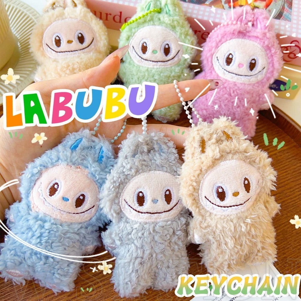 Labubu พวงกุญแจตุ๊กตานุ่ม - น่ารัก การ์ตูน หวาน Kawaii - อะนิเมะแกะกระต่ายของเล่น - นักเรียนกระเป๋านักเรียน Charms - จี้คู่ - ของขวัญสําหรับเพื่อนที่ดีที่สุด
