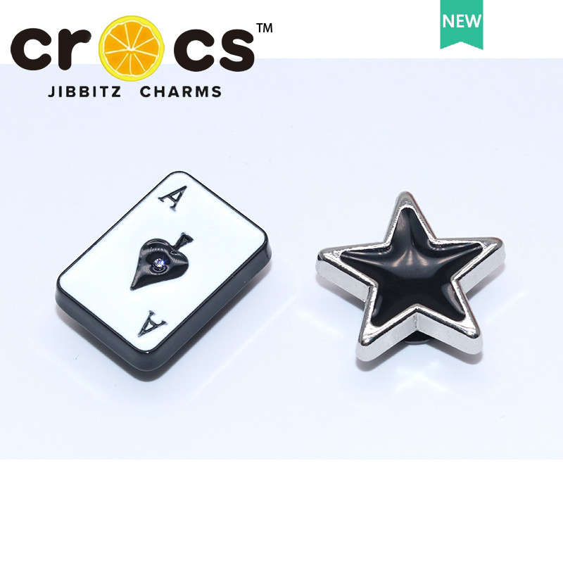 Jibbitz crocs ชาร์มหัวเข็มขัดรู อุปกรณ์เสริมรองเท้า รูโลหะ จอบสนุก อุปกรณ์เสริมรองเท้า จิ๊บบิท ตัวติดรองเท้า crocs