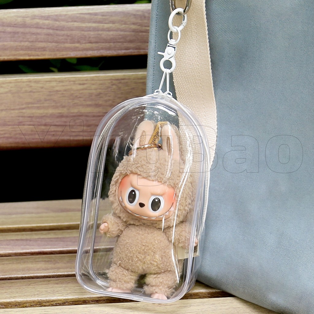 โปร่งใสเก็บกระเป๋าตุ๊กตาตุ๊กตาของเล่น Mystery กล่องพวงกุญแจกระเป๋าจี้ Thicken PVC Organizer กล่องตกแต่งบ้าน