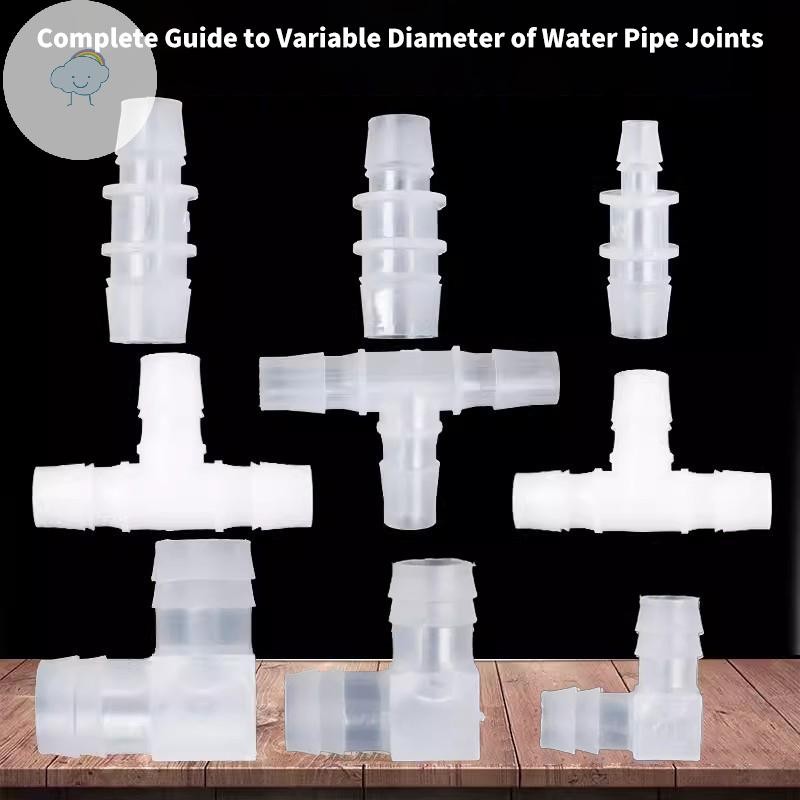 TWOE 8/12/16/mm El Connectors Aquarium Fitgs พลาสติกสามทาง Converter ท่อตรงลด Soft Tube Adaptor TH