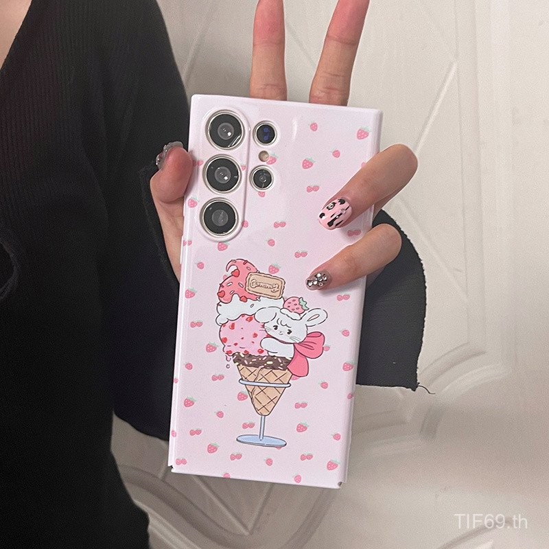 เคสโทรศัพท์มือถือซัมซุงสำหรับขนมฤดูร้อนไอศครีมกระต่ายสำหรับ A12/M12 A55 S23 A11เคสโทรศัพท์มือถือ A54