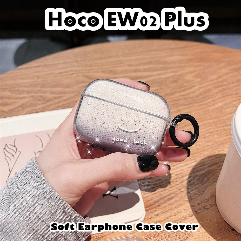 จัดหาโดยตรงสําหรับ Hoco EW02 Plus Case DIY Gradient smiley Soft Silicone Headphone Case Casing Cover