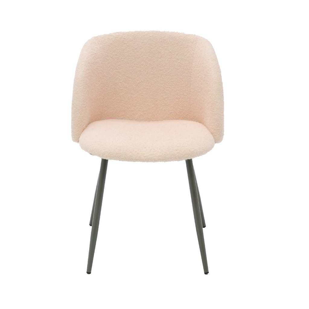SB Design Square เก้าอี้ KC-PLAY รุ่น JAENO ขาเหล็กเทา ผ้าชมพู (55x60x81 ซม.)  แบรนด์ KONCEPT FURNITURE