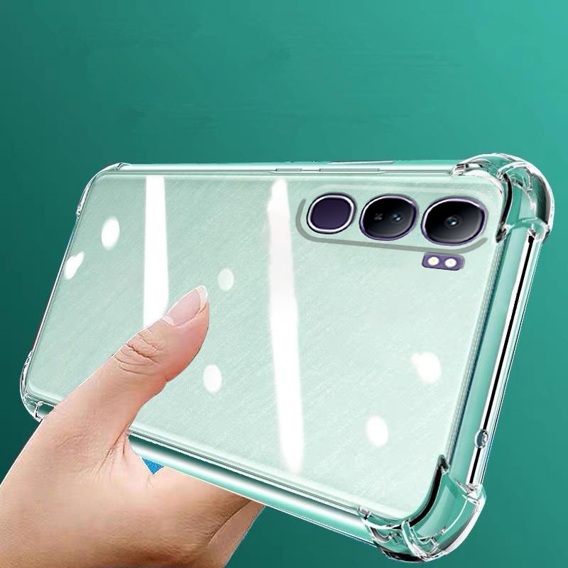 ปลอกสําหรับvivo Y200 5G / V40 LITE 4G 5Gโปร่งใสกันกระแทกเคสโทรศัพท์Vivov40lite 2024 Soft TPUปกหลังVIVOY200 5G