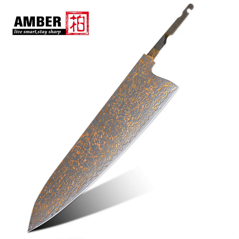 Amber Knife High Quality Kitchen Tools New Arrival Blade Japanese Damascus Steel Very Good Price Glo