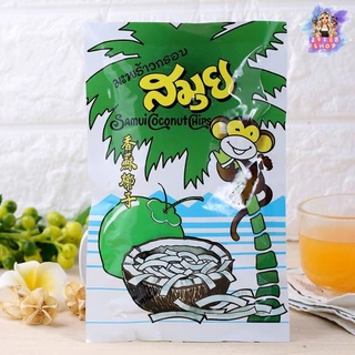 (10ซอง/ห่อ) มะพร้าวอบกรอบ อบแห้ง ตราสมุย 40 กรัม Samui Coconut Chip 40 g 💓