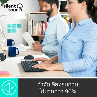 LOGITECH MK295 COMBO WIRELESS MOUSE & KEYBOARD SILENT TOUCH ไร้สาย เสียงเงียบ คีย์ TH/EN