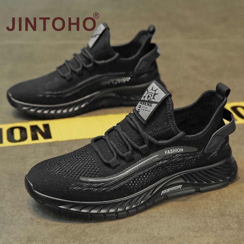 JINTOHO حذاء رياضي رجالي محبوك قابل للتهوية 2024 — صورة 8
