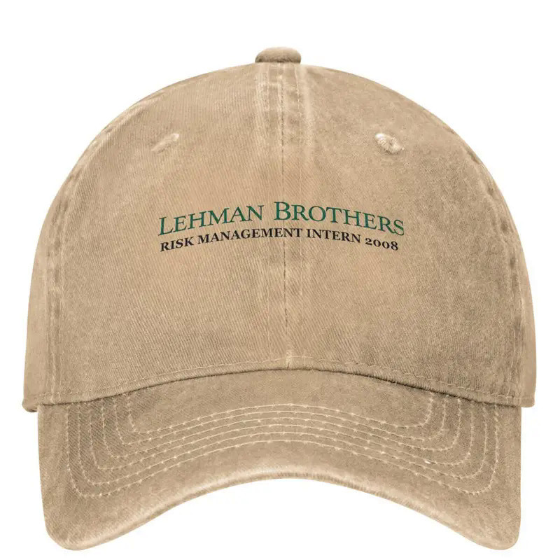 Lehman Brothers Risk Management Intern เบสบอลหมวกการล่าสัตว์ Camping Dropshipping Trucker หมวกผู้ชาย