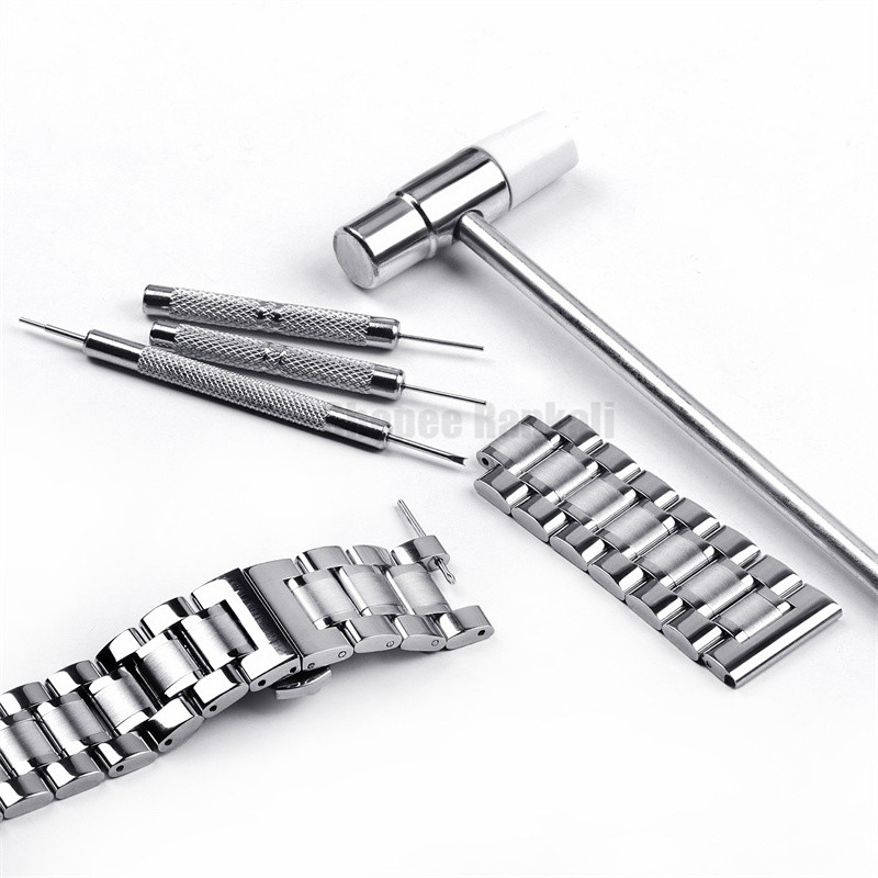 3/6/9 ชิ้นนาฬิกา Link Chain Removal เครื่องมือนาฬิกาปรับความยาวค้อน Punch Pins Strap Holder Kit นาฬิกาซ่อมเครื่องมือสําหรับช่างซ่อมนาฬิกา