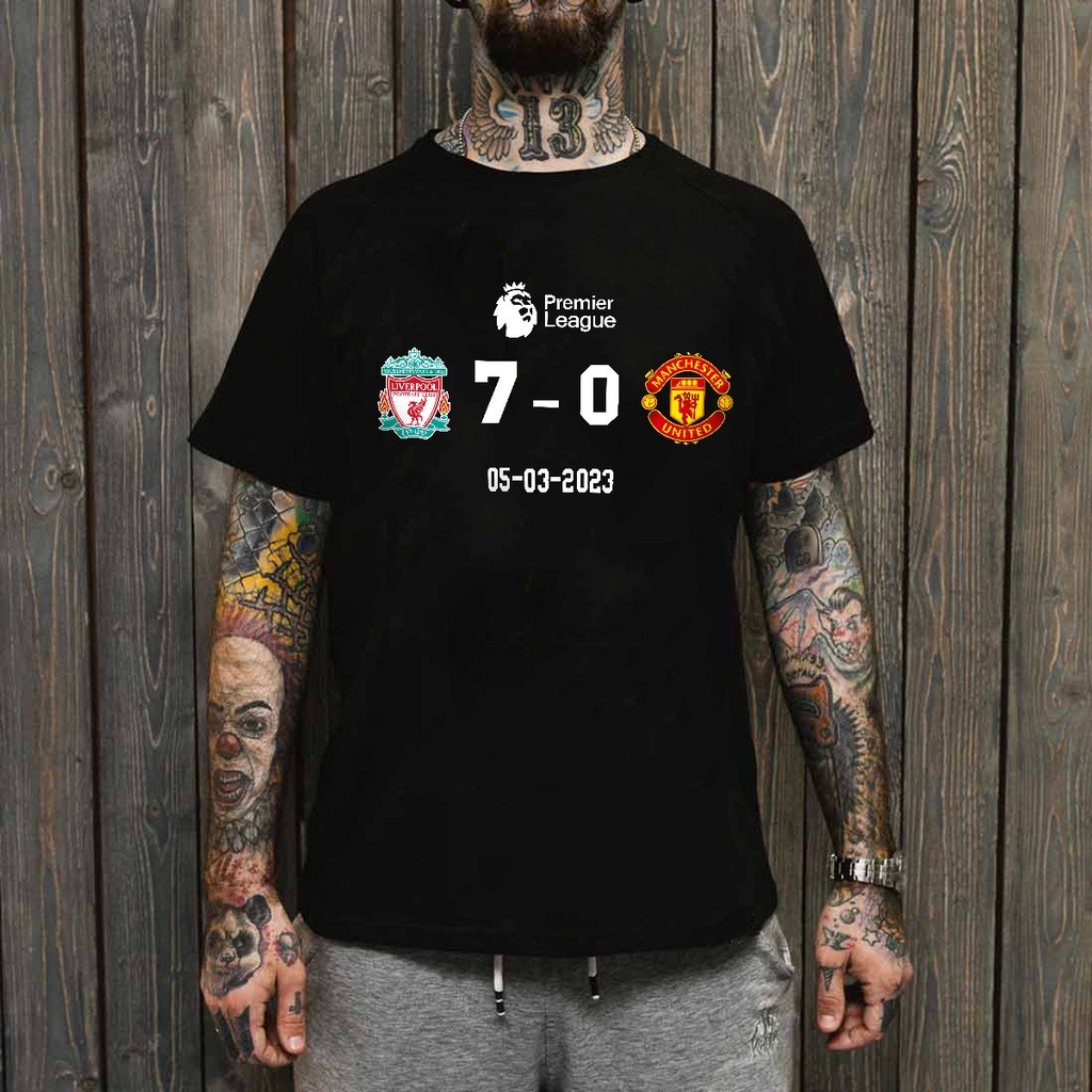 🍒 พร้อมส่ง 🍒 2023เสื้อยืด ลิเวอร์พูล Liverpool 7-0 Manchester United t shirt