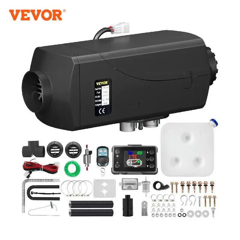 VEVOR 5KW Car Heater 12V Air Diesel Heater for Bus Auto Boats Yacht Motorhome Trailer Trucks RV 5000