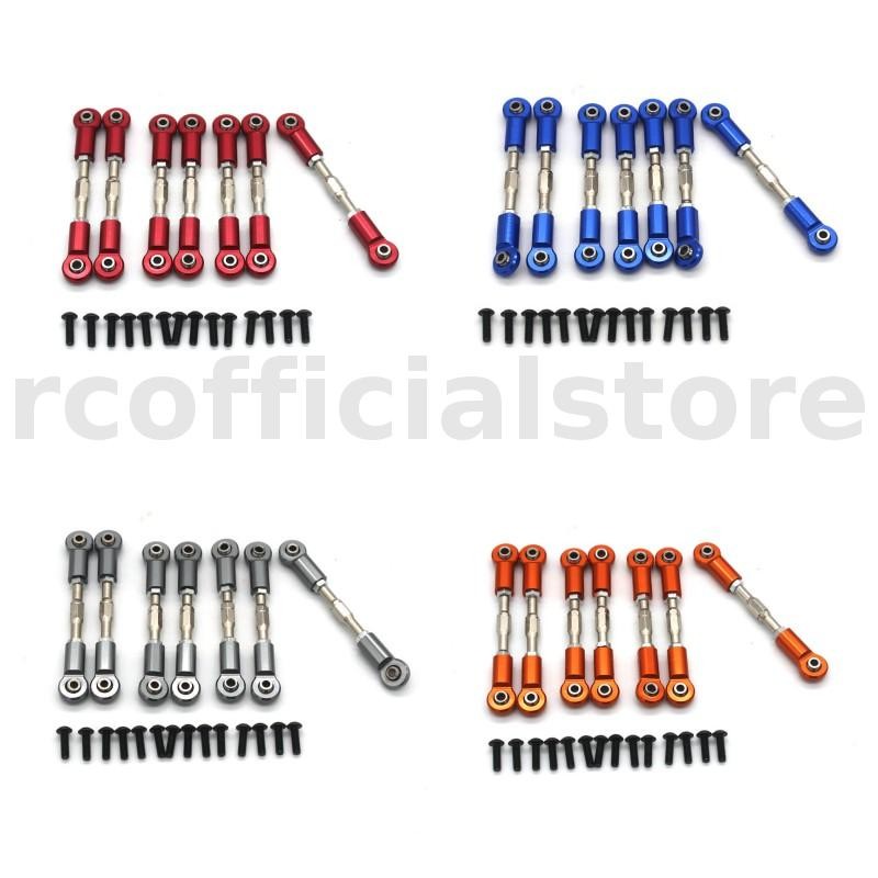 7pcs ดึง Rods สําหรับ ZD Racing DBX-10 1/10 Rc รถโลหะทั้งชิ้นส่วนยานพาหนะ