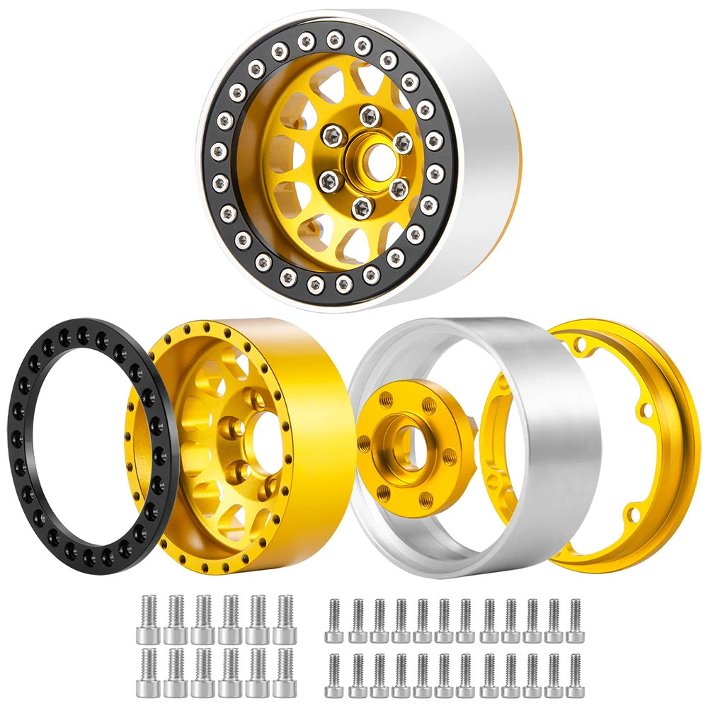 4pcs โลหะ 1.9 Beadlock ล้อขอบจานลึกลบ Offset 10 มม.ล้อ Hub สําหรับ 1/10 RC Crawler รถ SCX10 TRX4 D90 VS4-10 Gen8 MST - รูปที่ 4