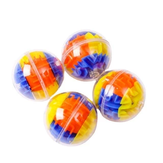 GeeToy ลูกบอลเขาวงกต 3D โปร่งใส ของเล่นลูกบาศก์รูบิคทรงกลมวิเศษ ของเล่นเพื่อการศึกษาบรรเทาความเครียด เหมาะสำหรับเด็ก